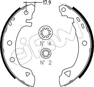 Cifam 153-001 - Комплект спирачна челюст vvparts.bg