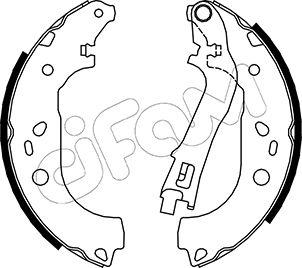 Cifam 153-088 - Комплект спирачна челюст vvparts.bg