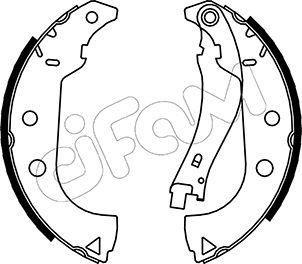 Cifam 153-087 - Комплект спирачна челюст vvparts.bg