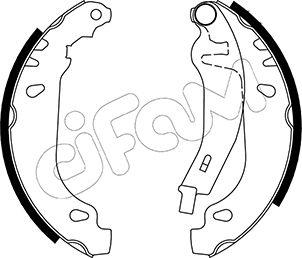 Cifam 153-022Y - Комплект спирачна челюст vvparts.bg