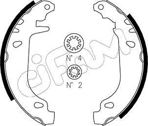 Cifam 153-022 - Комплект спирачна челюст vvparts.bg