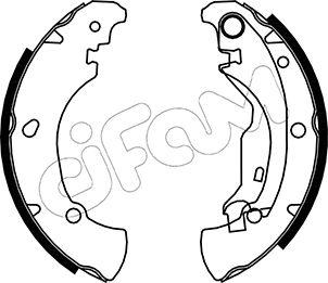 Cifam 153-076 - Комплект спирачна челюст vvparts.bg