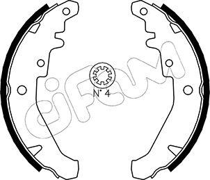 Cifam 153-078 - Комплект спирачна челюст vvparts.bg