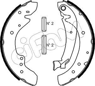 Cifam 153-072 - Комплект спирачна челюст vvparts.bg