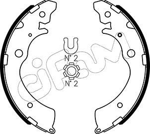 Cifam 153-154 - Комплект спирачна челюст vvparts.bg