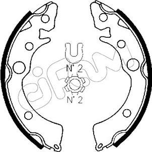 Cifam 153-150 - Комплект спирачна челюст vvparts.bg