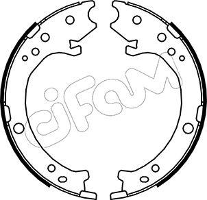 Cifam 153-161 - Комплект спирачна челюст, ръчна спирачка vvparts.bg