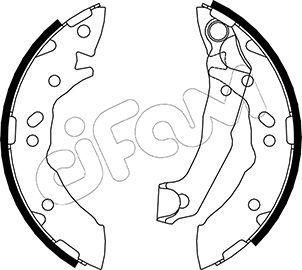 Cifam 153-168 - Комплект спирачна челюст vvparts.bg