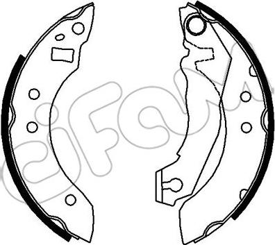 Cifam 153-105 - Комплект спирачна челюст vvparts.bg