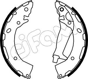 Cifam 153-189 - Комплект спирачна челюст vvparts.bg