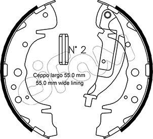 Cifam 153-180 - Комплект спирачна челюст vvparts.bg