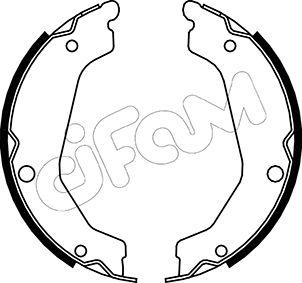 Cifam 153-183 - Комплект спирачна челюст, ръчна спирачка vvparts.bg