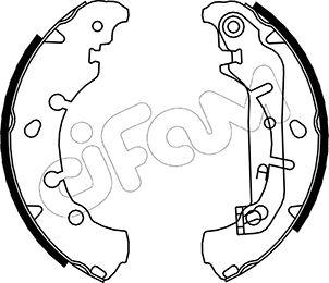 Cifam 153-136 - Комплект спирачна челюст vvparts.bg