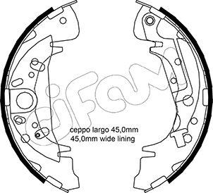 Cifam 153-172Y - Комплект спирачна челюст vvparts.bg