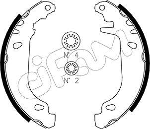 Cifam 153-345 - Комплект спирачна челюст vvparts.bg