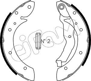 Cifam 153-351 - Комплект спирачна челюст vvparts.bg