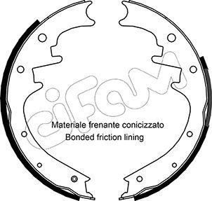 Cifam 153-358 - Комплект спирачна челюст vvparts.bg