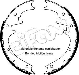 Cifam 153-352 - Комплект спирачна челюст vvparts.bg