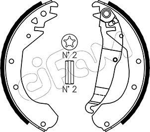 Cifam 153-306 - Комплект спирачна челюст vvparts.bg