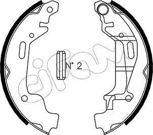 Cifam 153-314 - Комплект спирачна челюст vvparts.bg