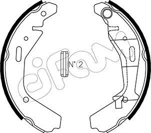 Cifam 153-318 - Комплект спирачна челюст vvparts.bg