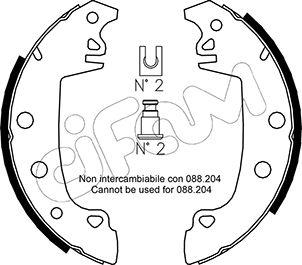 Cifam 153-324 - Комплект спирачна челюст vvparts.bg