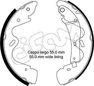 Cifam 153-291 - Комплект спирачна челюст vvparts.bg