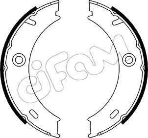 Cifam 153-240 - Комплект спирачна челюст, ръчна спирачка vvparts.bg