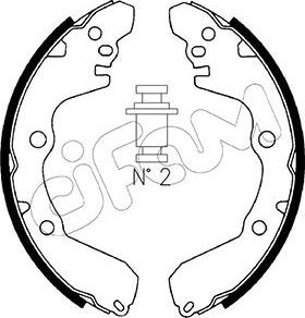 Cifam 153-256 - Комплект спирачна челюст vvparts.bg