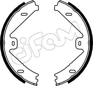 Cifam 153-250 - Комплект спирачна челюст, ръчна спирачка vvparts.bg