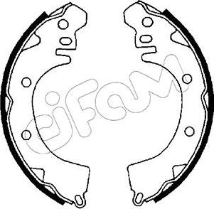 Cifam 153-252 - Комплект спирачна челюст vvparts.bg