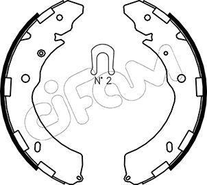 Cifam 153-269 - Комплект спирачна челюст vvparts.bg