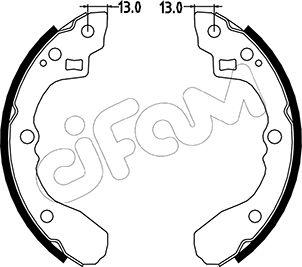 Cifam 153-213 - Комплект спирачна челюст vvparts.bg