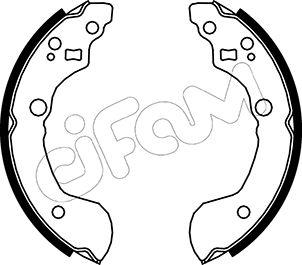 Cifam 153-286 - Комплект спирачна челюст vvparts.bg