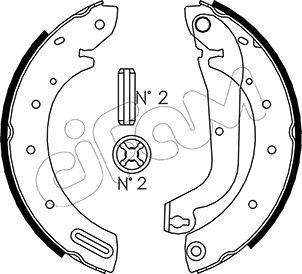 Cifam 153-287 - Комплект спирачна челюст vvparts.bg