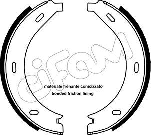 Cifam 153-236 - Комплект спирачна челюст, ръчна спирачка vvparts.bg