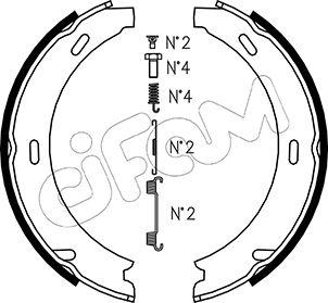 Cifam 153-233K - Комплект спирачна челюст, ръчна спирачка vvparts.bg