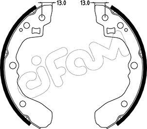 Cifam 153-220 - Комплект спирачна челюст vvparts.bg