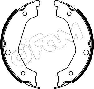 Cifam 153-227 - Комплект спирачна челюст, ръчна спирачка vvparts.bg