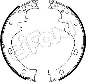 Cifam 153-274 - Комплект спирачна челюст vvparts.bg