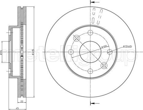 Cifam 800-959 - Спирачен диск vvparts.bg