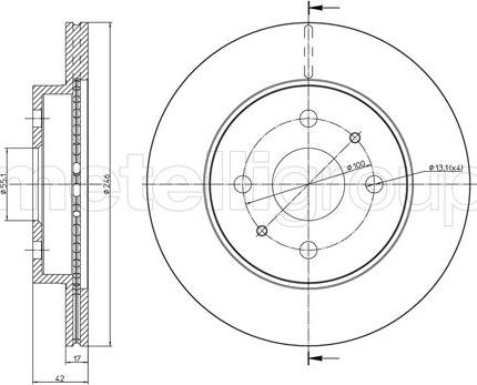 Cifam 800-923C - Спирачен диск vvparts.bg