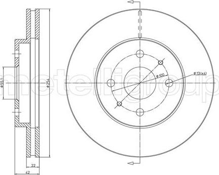 Cifam 800-922 - Спирачен диск vvparts.bg