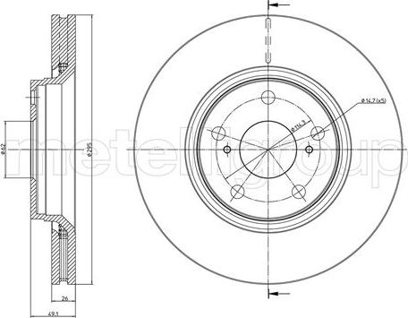 Cifam 800-978C - Спирачен диск vvparts.bg