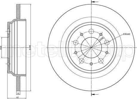 Cifam 800-973C - Спирачен диск vvparts.bg