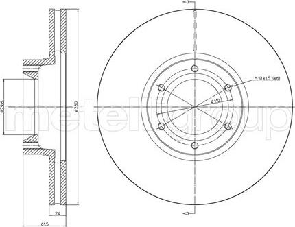 Cifam 800-499C - Спирачен диск vvparts.bg