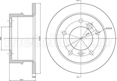 Cifam 800-491 - Спирачен диск vvparts.bg