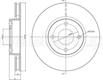 Cifam 800-498 - Спирачен диск vvparts.bg