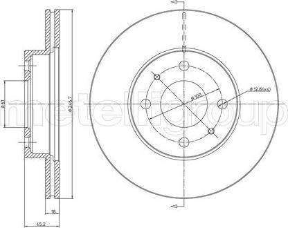 Cifam 800-456 - Спирачен диск vvparts.bg