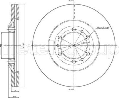 Cifam 800-452 - Спирачен диск vvparts.bg